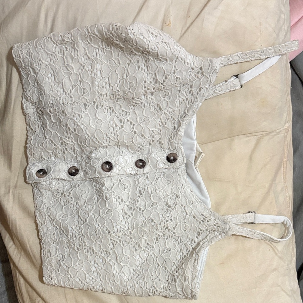 Aeropostale White Lace Top